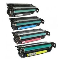 compatible multipack hp colour laserjet cp4025dn printer toner cartridges 4 pack -ce260a