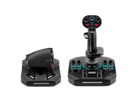 palanca de vuelo - thrustmaster sol-r 4 hotas sistema smart para pc joystick 3 ejes x y z negro