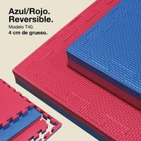 jowy 40 piezas 40 m tatami puzzle 4cm 100x100cm r superficie rtr rojoazul
