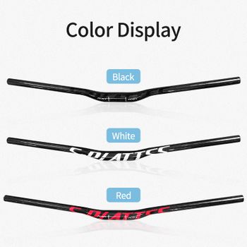Manillar de fibra de carbono 3K para bicicleta de montaña, barra elevadora, 720 mm, manillar de bicicleta de carretera, ultraligero T700 negro, H002A272