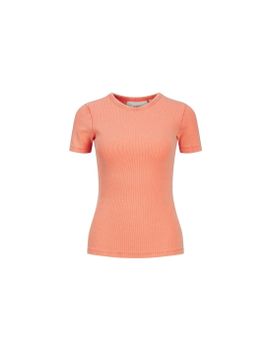 Camiseta Jack & Jones Jxfrankie Wash Ss Mujer Coral