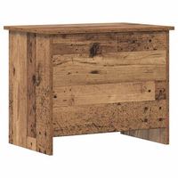 baul de almacenamiento madera envejecida 60 x 40 x 50 cm vidaxl