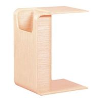 mesa auxiliar de diseno en madera de fresno 45x35x60cm - fresno natural