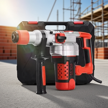 Martillo Perforador Rotatorio de Alta Resistencia de 2200W y 220V, Taladro de Impacto Multifunción Industrial 3 en 1, Herramientas Eléctricas para Concreto, Metal y Piedra