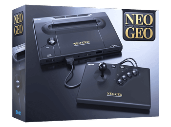 Consola retro - Plaion Replai Neo Geo AES+, Compatible con los cartuchos originales de NeoGeo, Salida Full HD vía HDMI, Negro