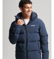 superdry para hombre ms311478a cazadora acolchada marino l casual poliester reciclado sostenible