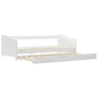 estructura sofa cama extraible sin colchon pino blanco 90x200cm vidaxl