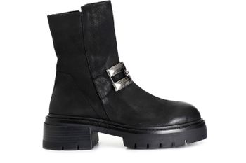 botín de mujer de nobuk con bocado de caballo black 36