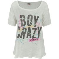 junk food camiseta boy crazy para mujer