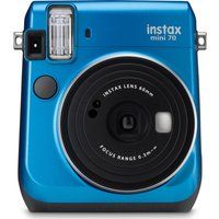 fujifilm instax mini 70 instant camera - 10 shots included blue blue
