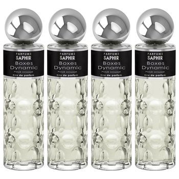 Pack De 4 Eau De Parfum Hombre Saphir Boxes Dynamic 200 Ml