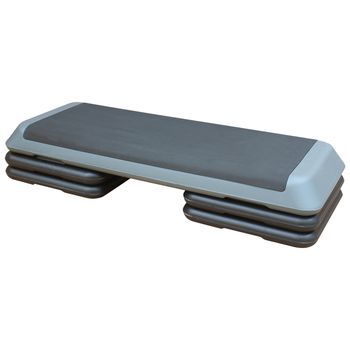Plataforma De Step - Fitness Y Aeróbic - Polietileno - Gris (109x41x11cm)