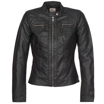 Only Cazadora de cuero BANDIT para mujer