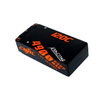 CNHL Racing Series 7.4V 4900mAh 120C 2S Batería LiPo de carcasa dura con enchufe T Dean para coche RC Wltoys 144001