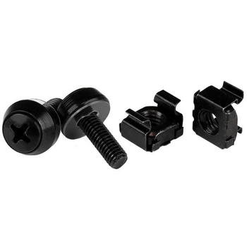 M5 Screws+Cage Nuts - 50 Pack Black
