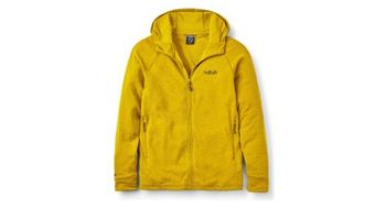 Forro polar rab nexus hoody amarillo para hombre