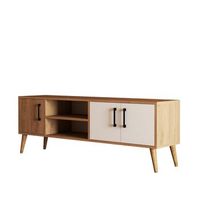 soporte de tv de madera exxen - 150 x 34 x 52 cm - blanco