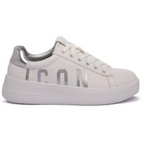 icon deportivas moda white silver para mujer