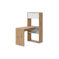 escritorio con estanteria reversible funcional y moderno
