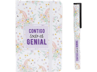 libreta - cmp paris eae1000 80 hojas con boligrafo paginas blancas