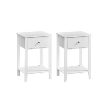Mesita de Noche de Bambú con Cajón, 2