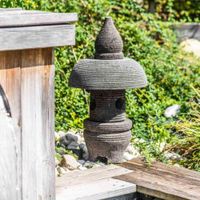 linterna japonesa de piedra de lava 55 cm jardin zen