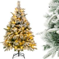 136cm arbol de navidad artificial costway 90 x 90 x 136 cm