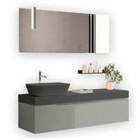 composicion bano 7 piezas venere gris mate en mdf
