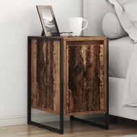 mesa de noche pack de 2 - dormitorio - madera contrachapada - madera vieja 395x30x50cm