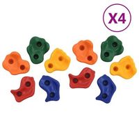 presas de escalada 40 piezas pe multicolor