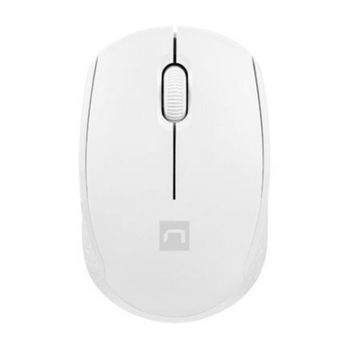 Ratón NATEC inalámbrico 1600 DPI ambidiestro Blanco