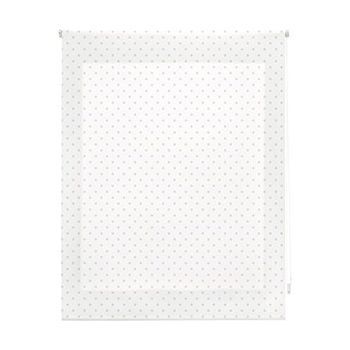 Estor Enrollable Premium - Estor Enrollable Tamaño 140x250 - Estor Premium Color Blanco Con Motas Beige | Blindecor