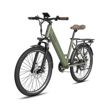Bicicleta Eléctrica Fafrees F26 Pro - Motor 250w Batería 36v15ah 26x1.75 Pulgadas Ruedas Frenos De Disco Mecánicos - Verde
