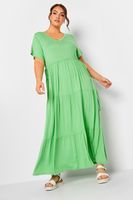 limited collection vestido maxi verde de pico mujer curvy y tallas grandes limited collection