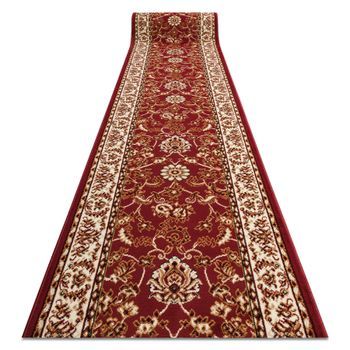 Alfombra De Pasillo Bcf Morad Klasyk Clásico Burdeos 60 Cm 60x740 Cm