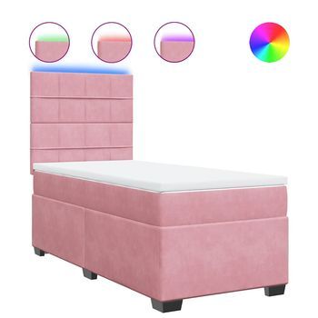 Cama Tapizada 200x100x150,5 Cm Tejido - Rosa