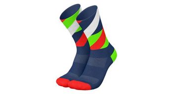 Calcetines de running incylence loops negro turquesa naranja