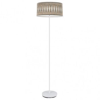 Fabrilamp Pie Salon Piron 1xe27 Blanco Madera Gris 165x40x40 Cm