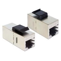 modulo conector de red delock 86210 rj45 negroplata