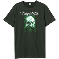 cypress hill camiseta glitched skull para mujer