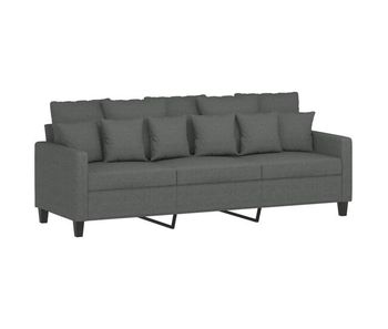Vidaxl sofá de 3 plazas de tela gris oscuro 180 cm
