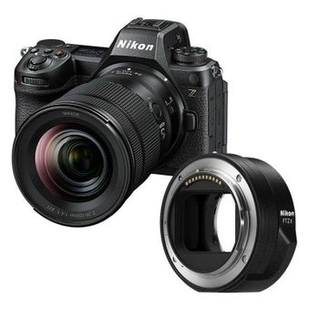 Cámara Mirrorless Nikon Z6 III 24.5MP Sensor Full-Frame 24-120mm f/4 S 6K UHD + Adaptador FTZ II