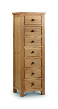 Minnesota Oak Tall 7 Drawer Chest