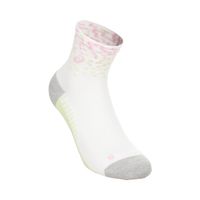 asics performance quarter  calcetines para correr unisex - blanco multicolor