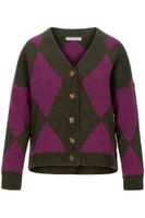 cardigan de rombos militarypurple l
