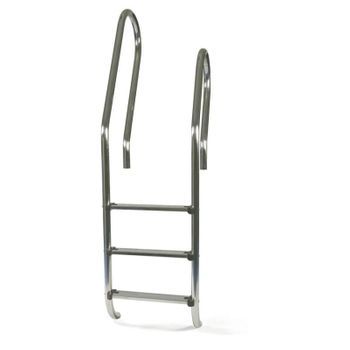 Escalera Mixta Asimétrica 4 Peldaños (3+1) Aisi 316