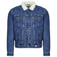guess cazadora vaquera sherpa reg trucker para hombre