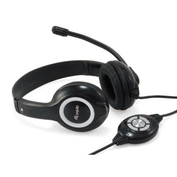 Auriculares Equip 245301 con cable USB Type-A para llamadas y música, negros