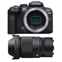 camara mirrorless canon eos r10 242mp rf-s 16-300mm f35-67 wifi bluetooth