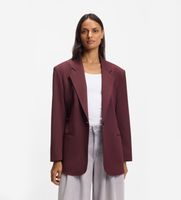 boss para mujer 50553592 americana jalara marron oscuro 36 casual clasico poliester